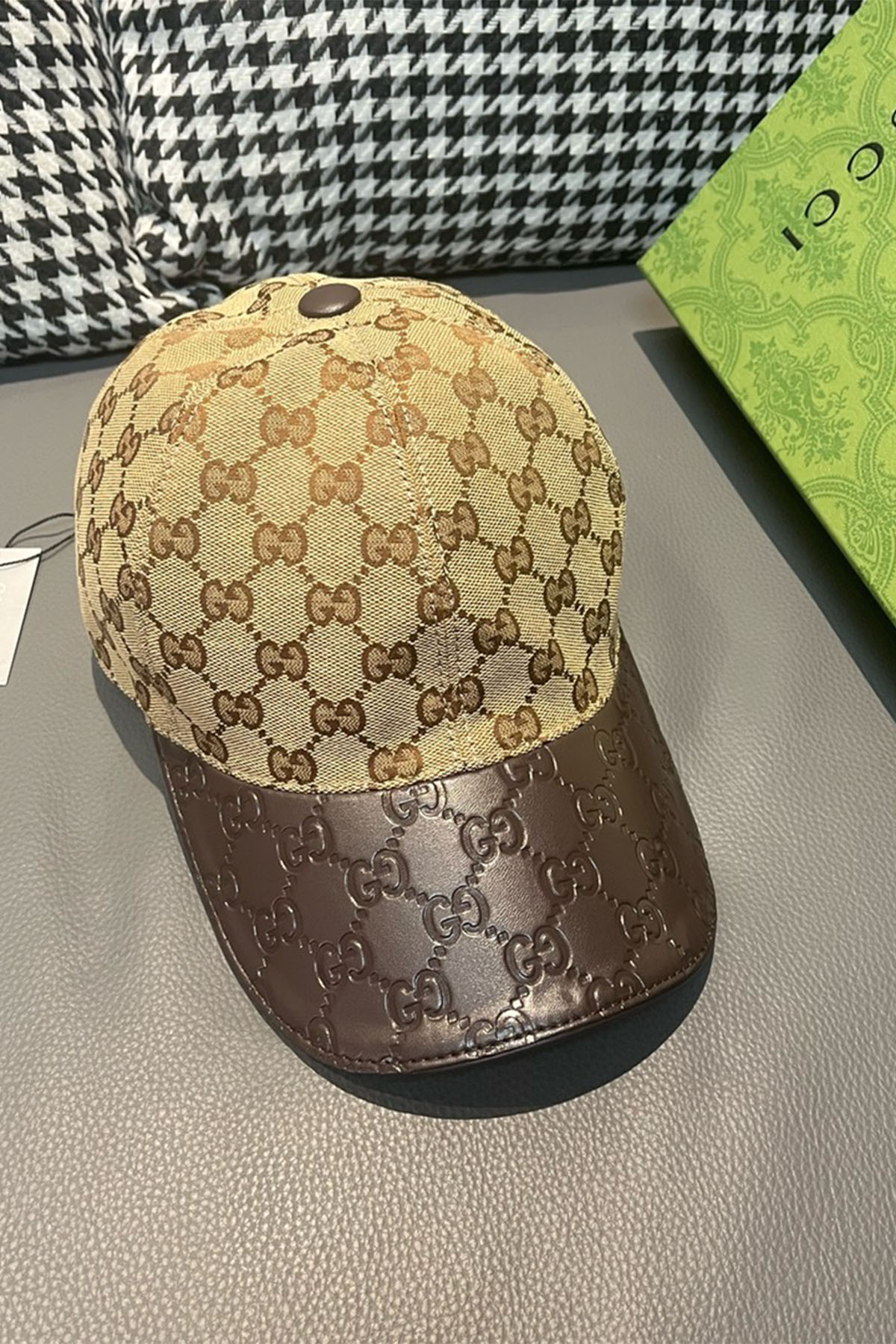 Gucci, Unisex Hat, Brown - Afbeelding 4