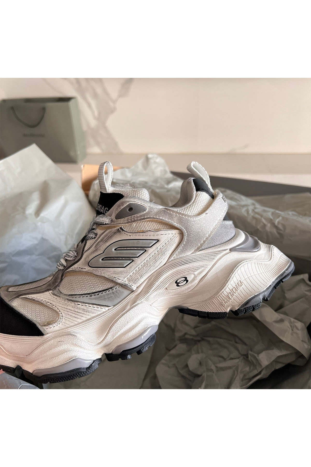 Balenciaga, Women's Sneaker, White - Afbeelding 4