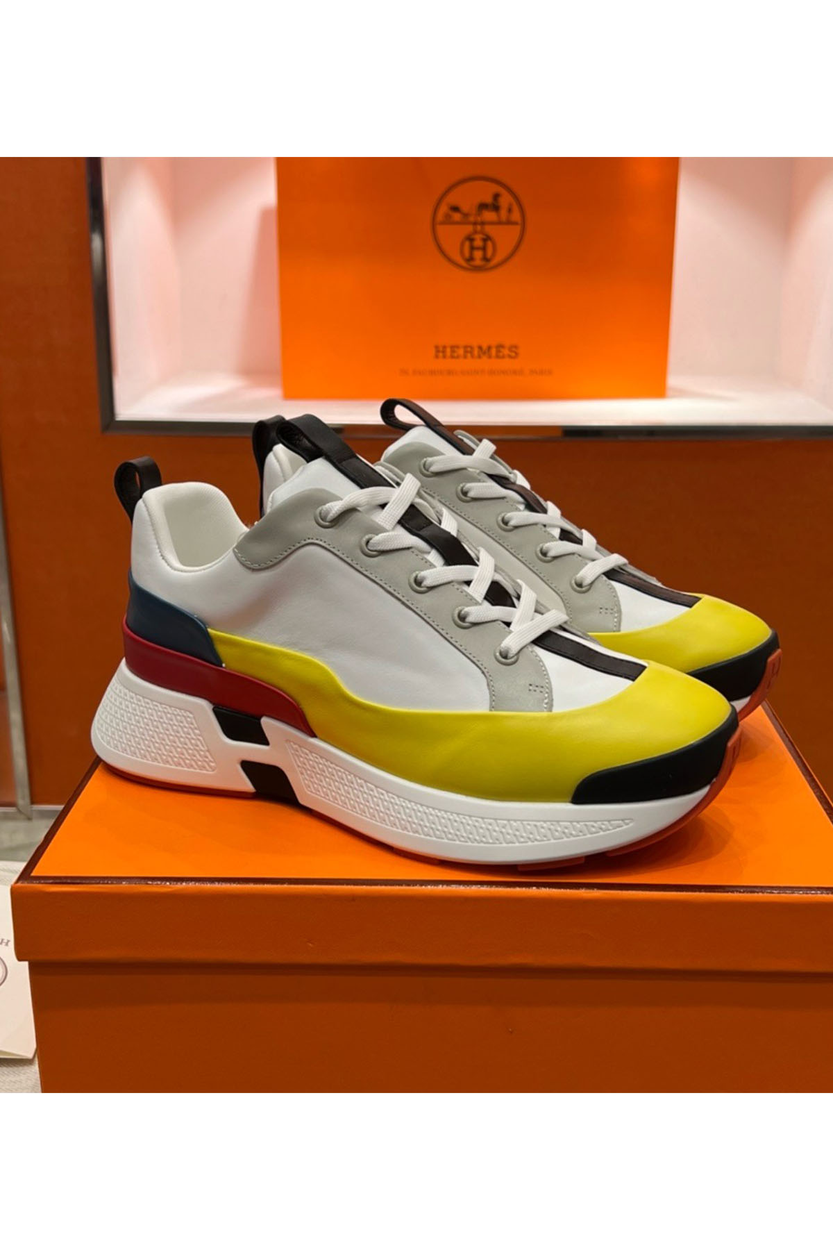Hermes, Women's Sneaker, Yellow - Afbeelding 4