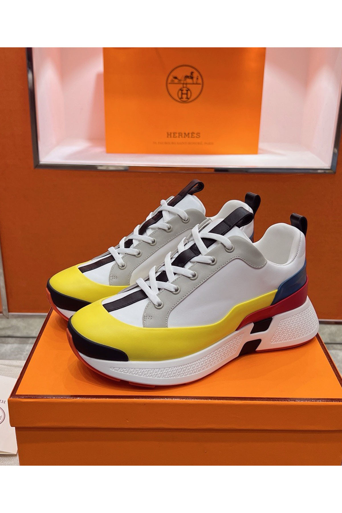 Hermes, Women's Sneaker, Yellow - Afbeelding 5