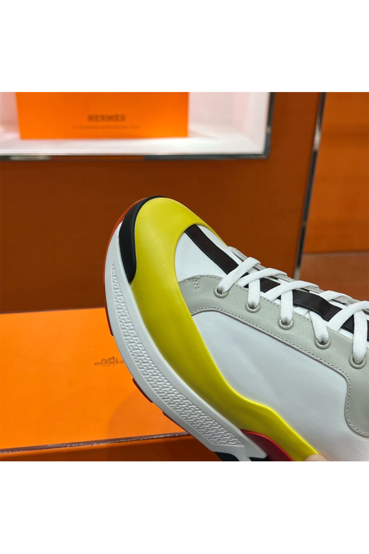 Hermes, Women's Sneaker, Yellow - Afbeelding 9