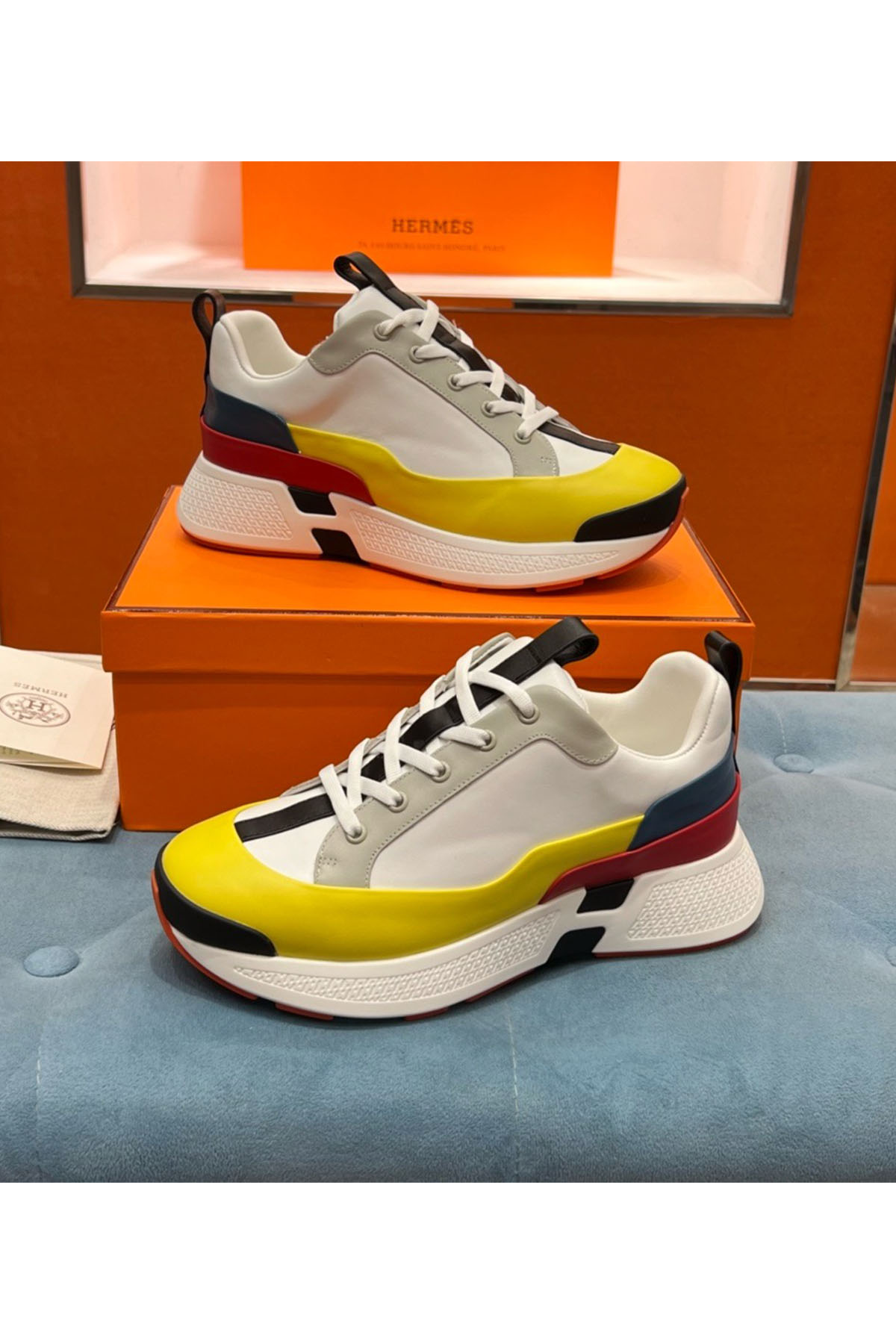 Hermes, Women's Sneaker, Yellow - Afbeelding 10