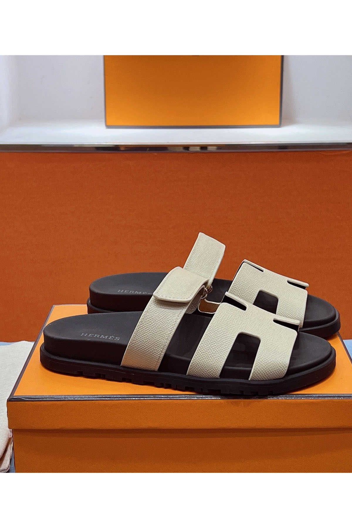 Hermes, Women's Slipper, Beige - Afbeelding 5