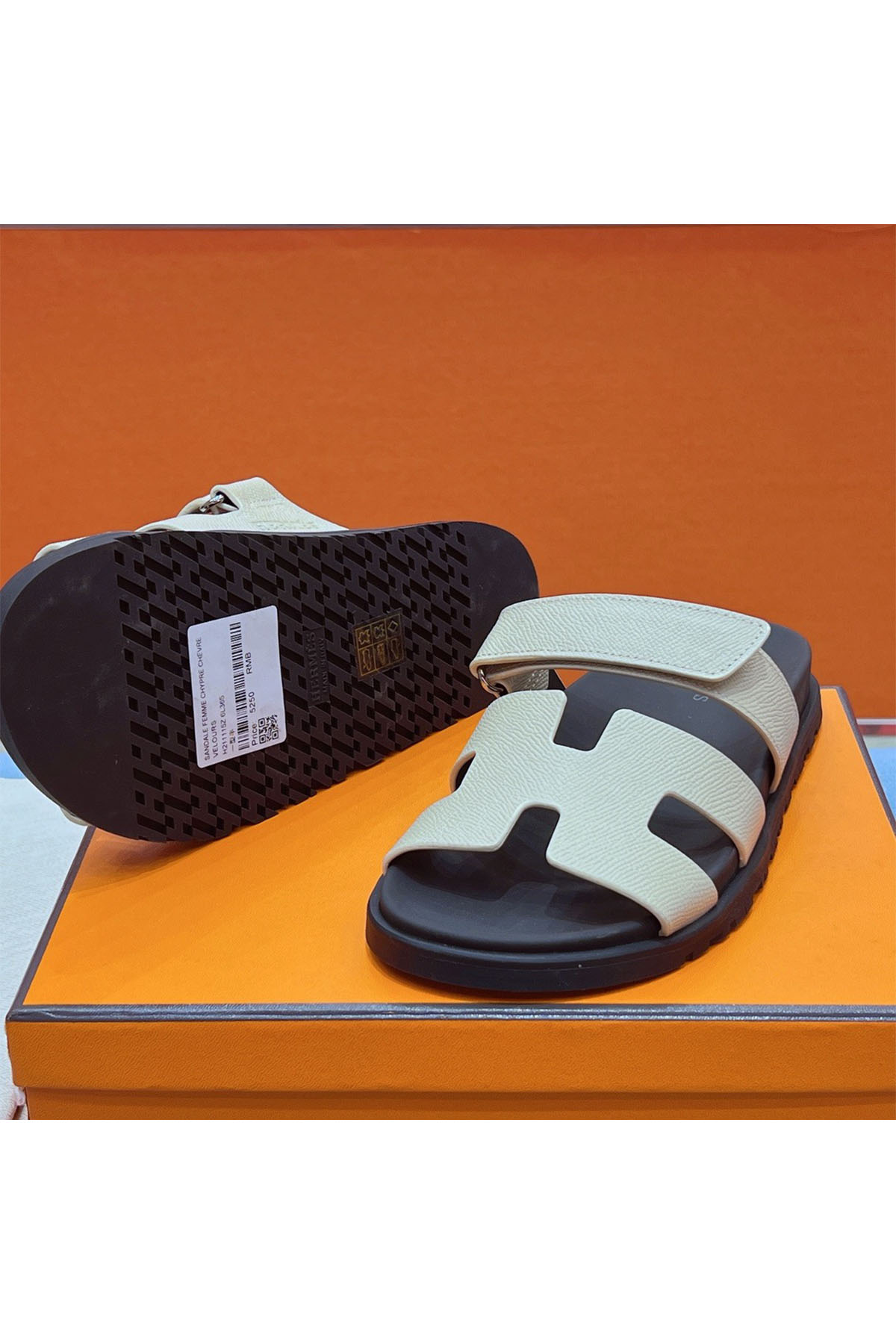 Hermes, Women's Slipper, Beige - Afbeelding 6