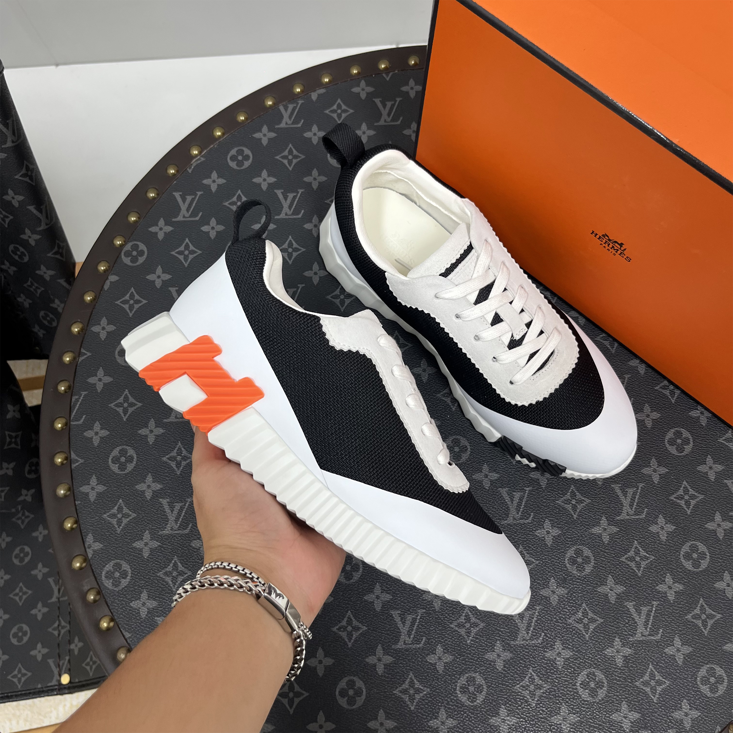Hermes, Bouncing, Women's Sneaker, Black - Afbeelding 5