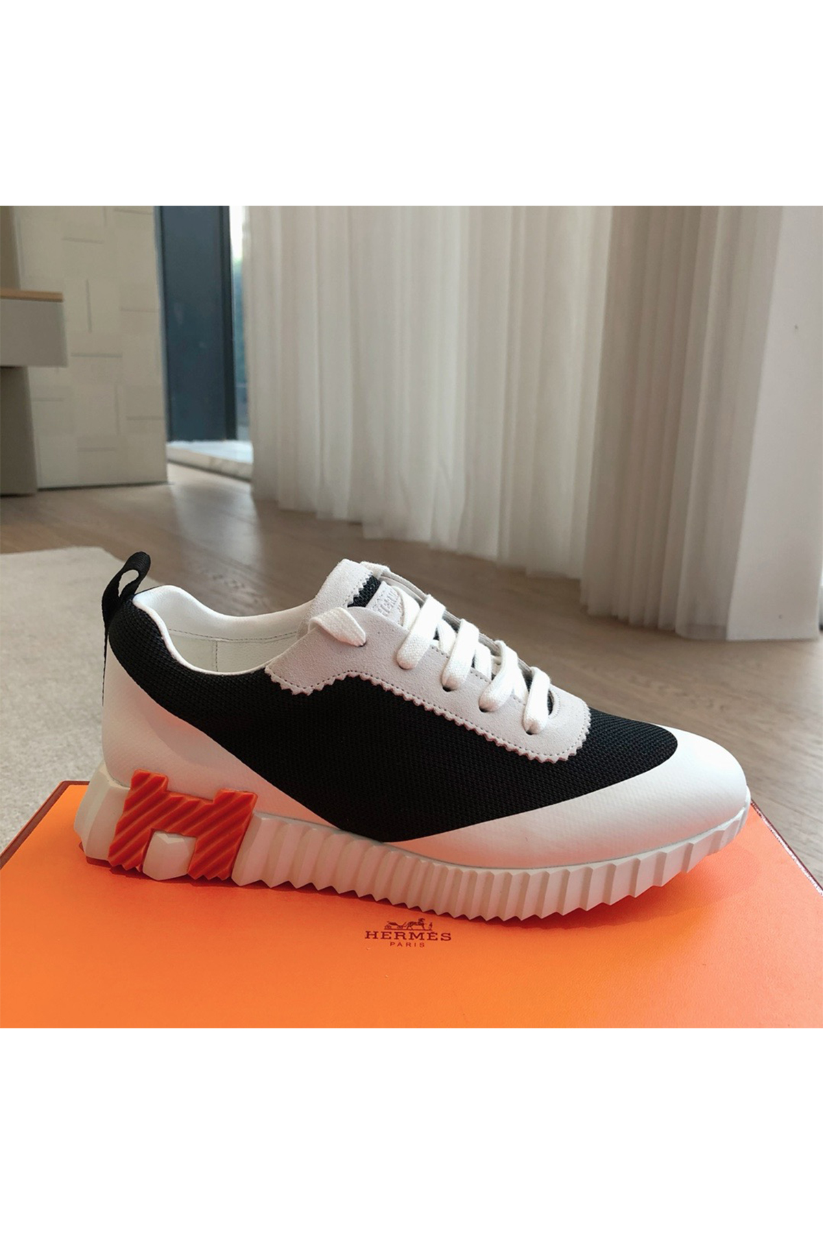 Hermes, Bouncing, Women's Sneaker, Black - Afbeelding 9