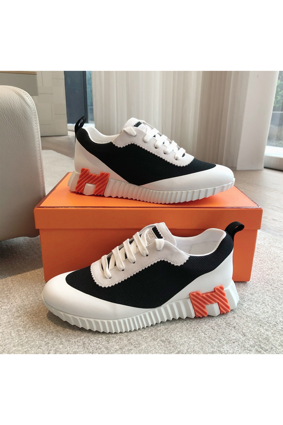 Hermes, Bouncing, Women's Sneaker, Black - Afbeelding 10