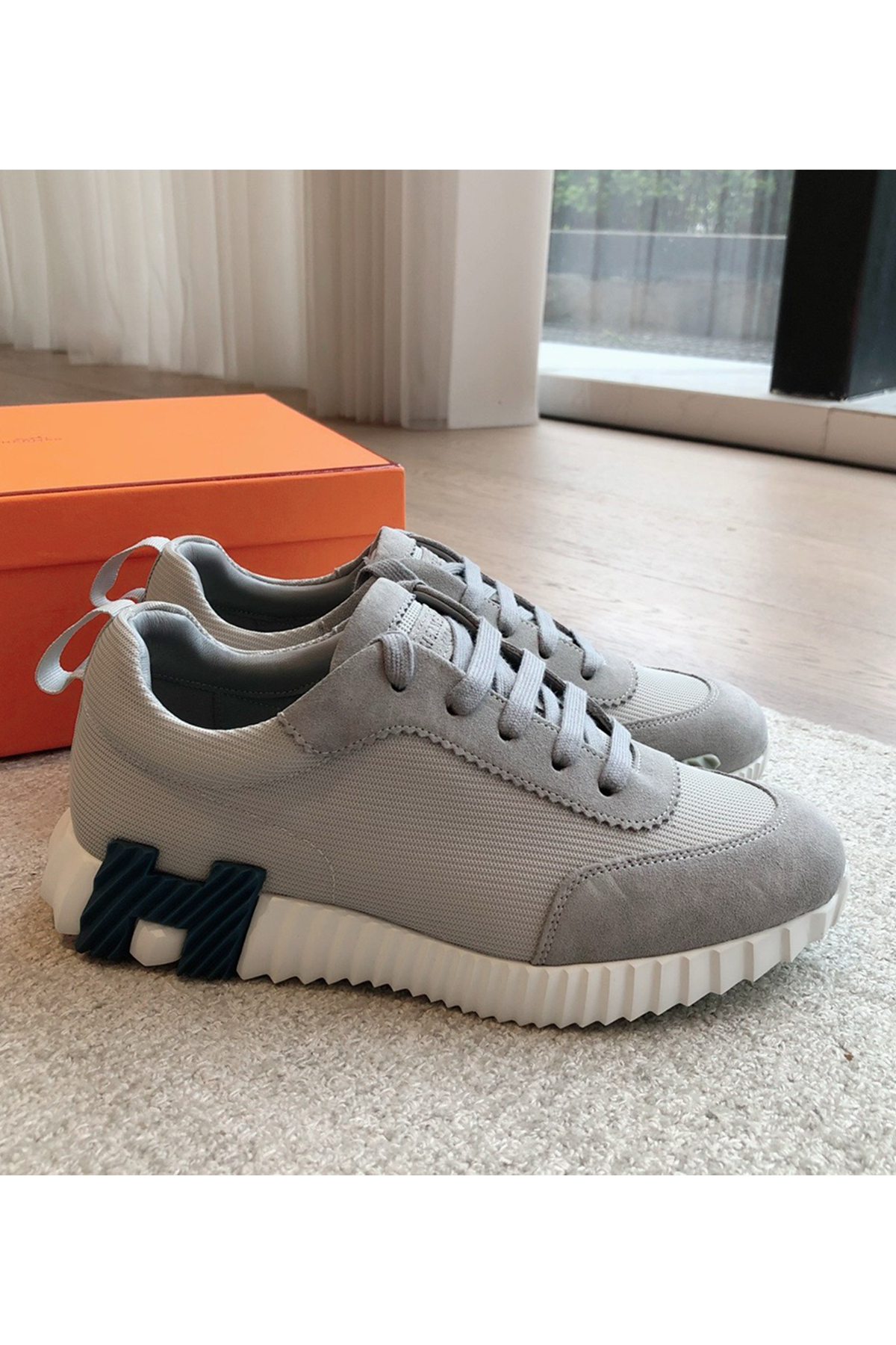 Hermes, Bouncing, Women's Sneaker, Grey - Afbeelding 5