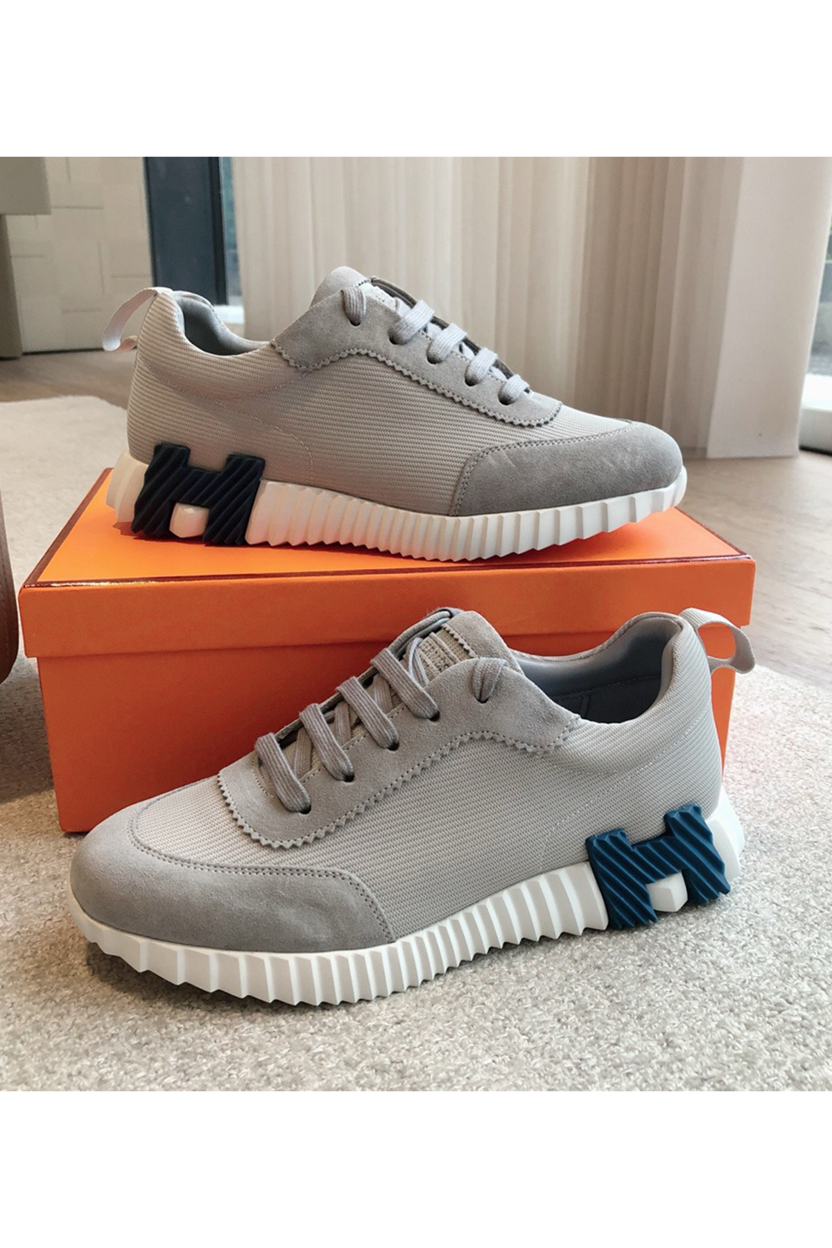 Hermes, Bouncing, Women's Sneaker, Grey - Afbeelding 10