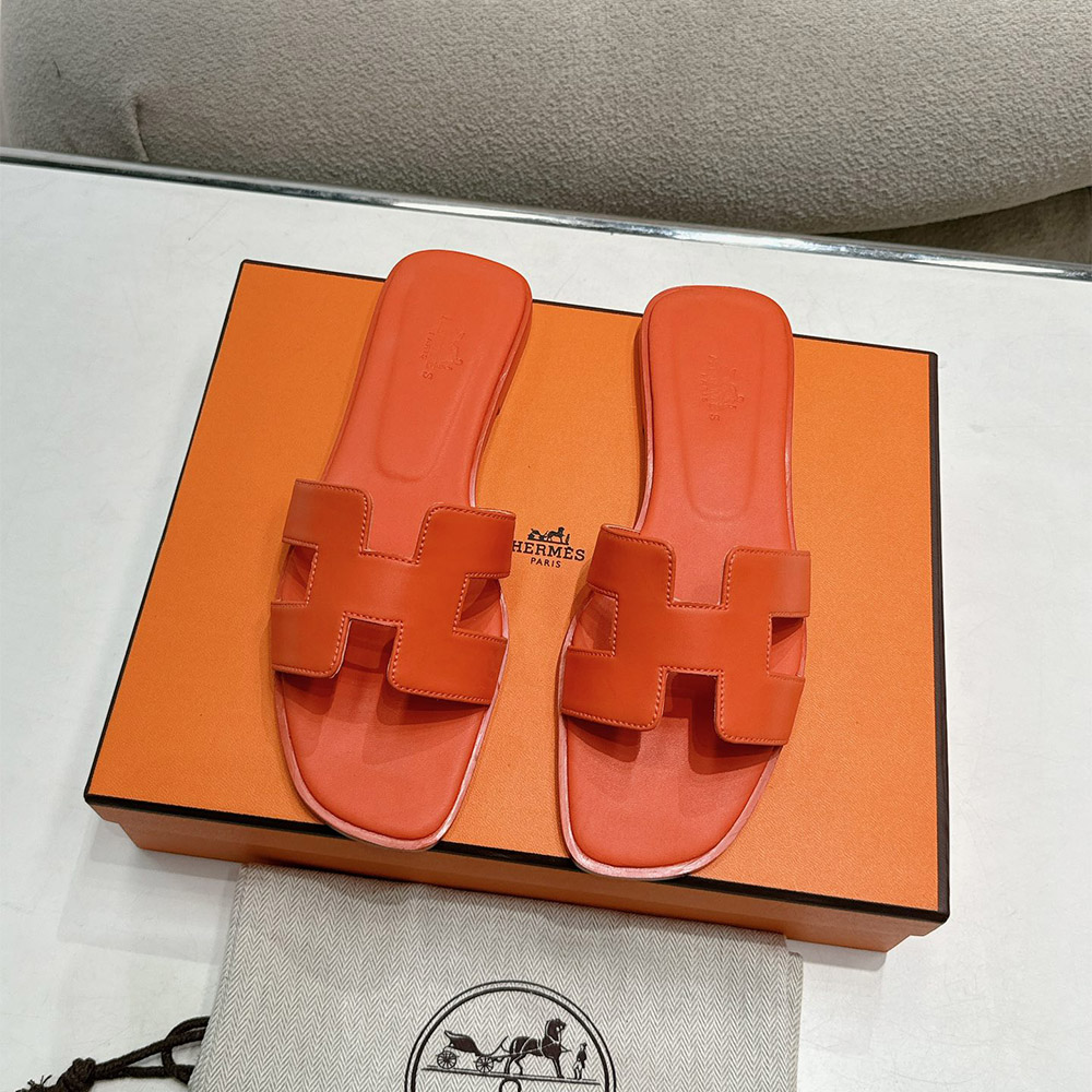 Hermes, Women's Slipper, Orange