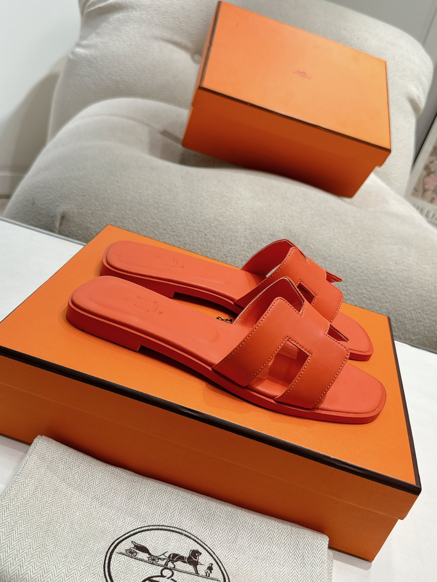 Hermes, Women's Slipper, Orange - Afbeelding 5
