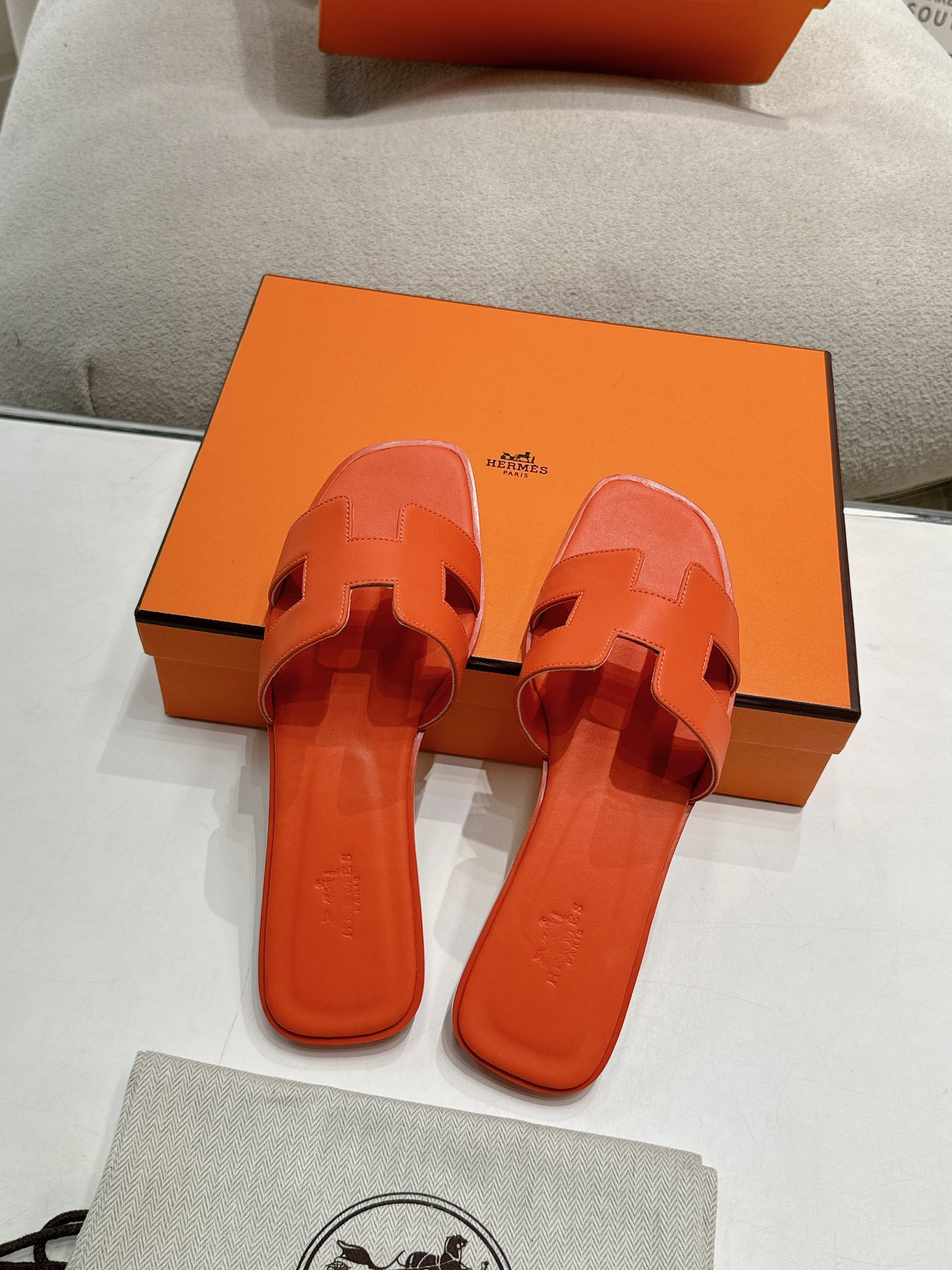Hermes, Women's Slipper, Orange - Afbeelding 7
