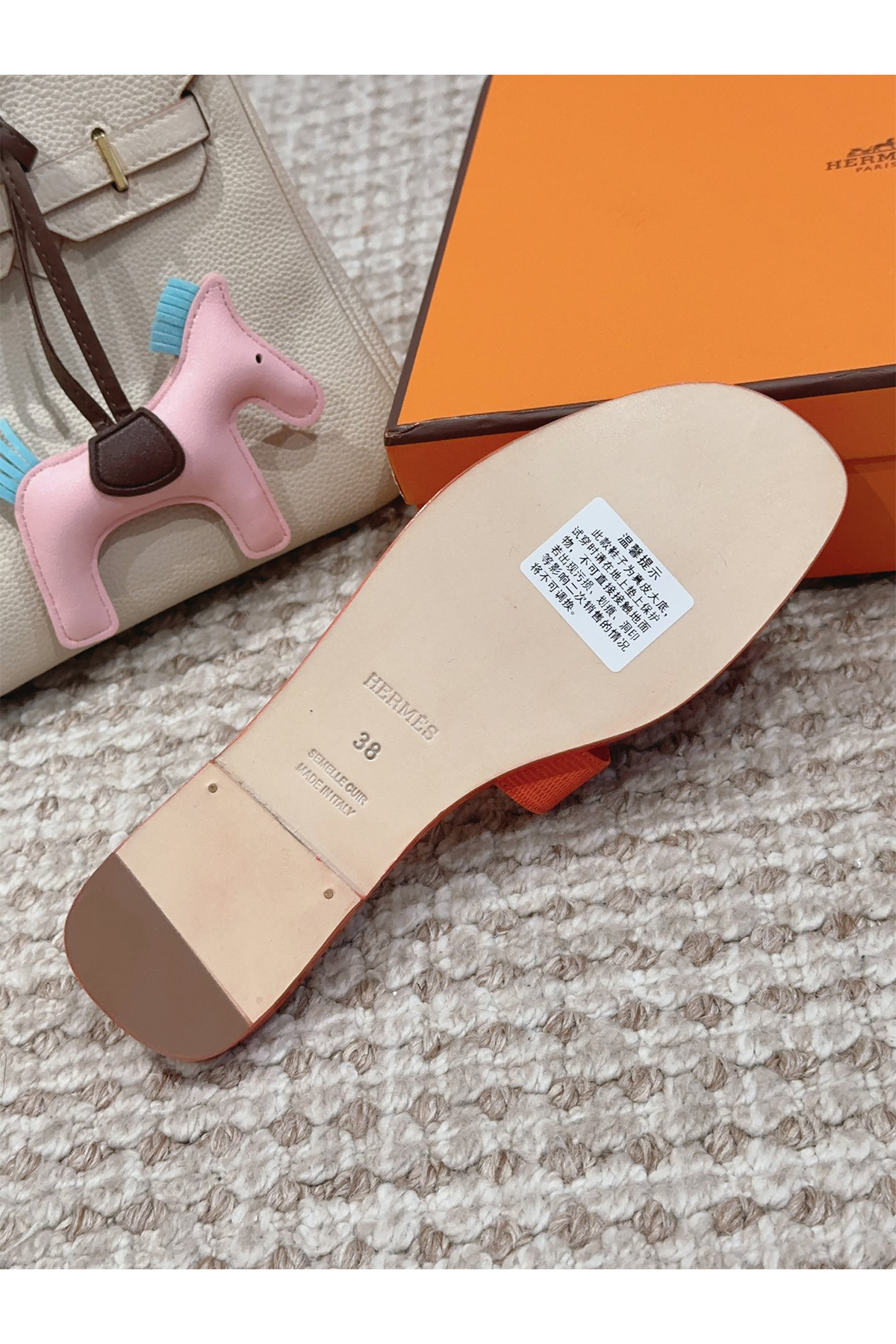 Hermes, Women's Slipper, Orange - Afbeelding 2