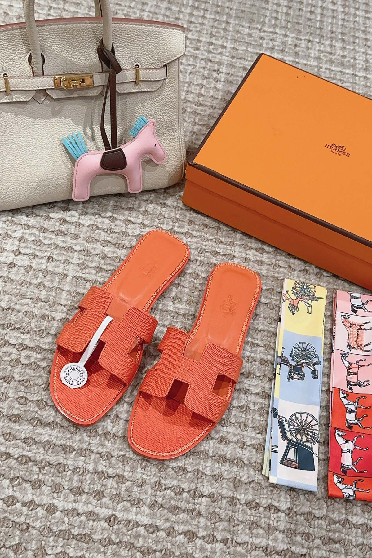Hermes, Women's Slipper, Orange - Afbeelding 3
