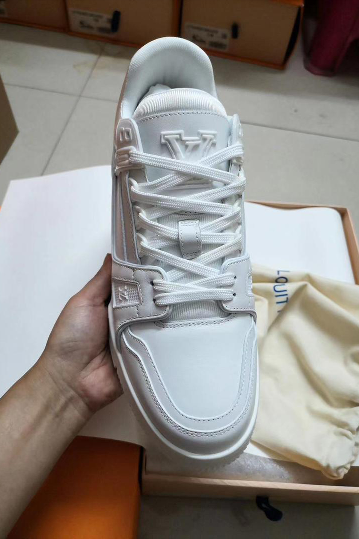 Louis Vuitton, Trainer, Women's Sneaker, White - Afbeelding 4