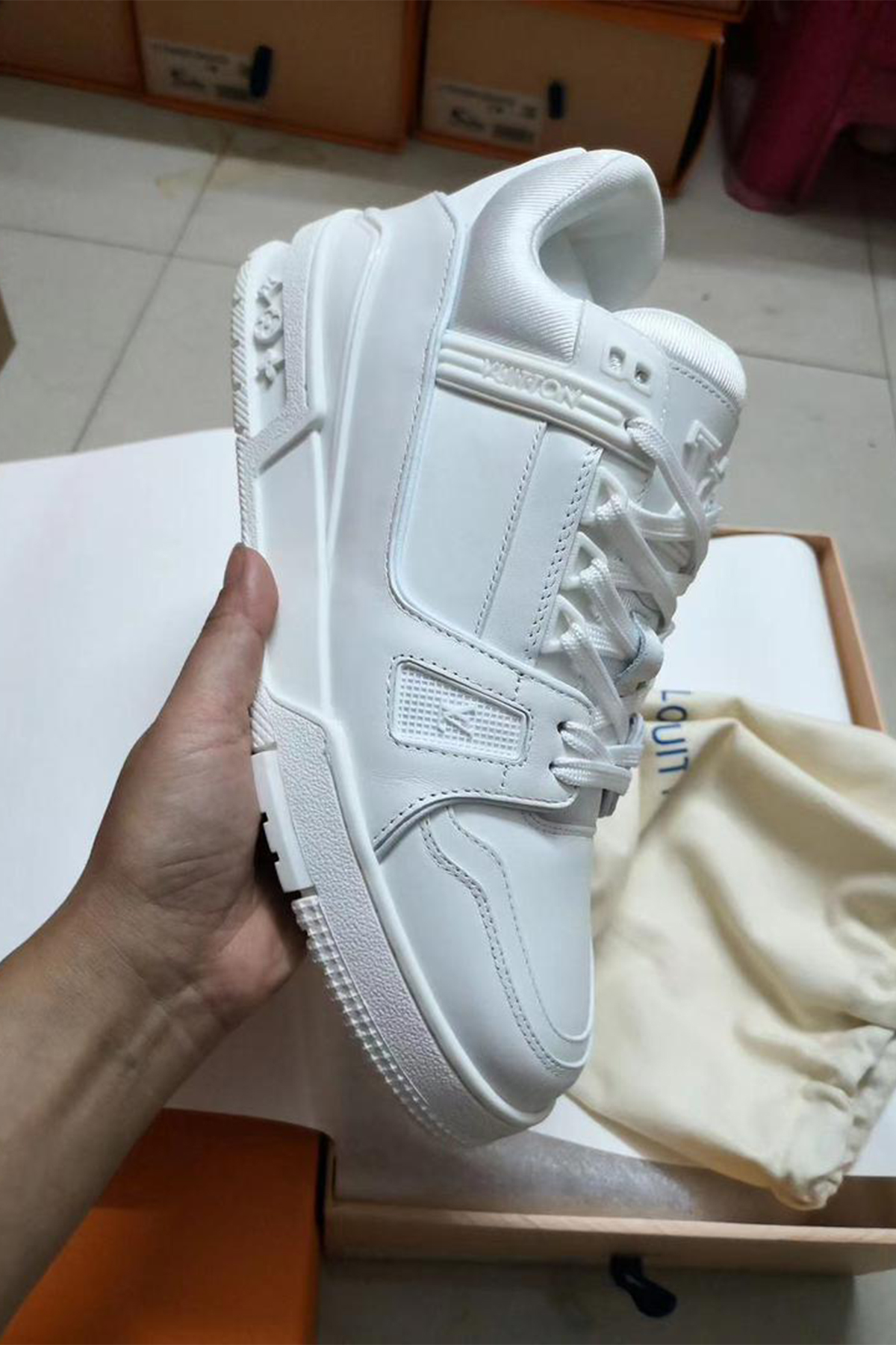 Louis Vuitton, Trainer, Women's Sneaker, White - Afbeelding 6