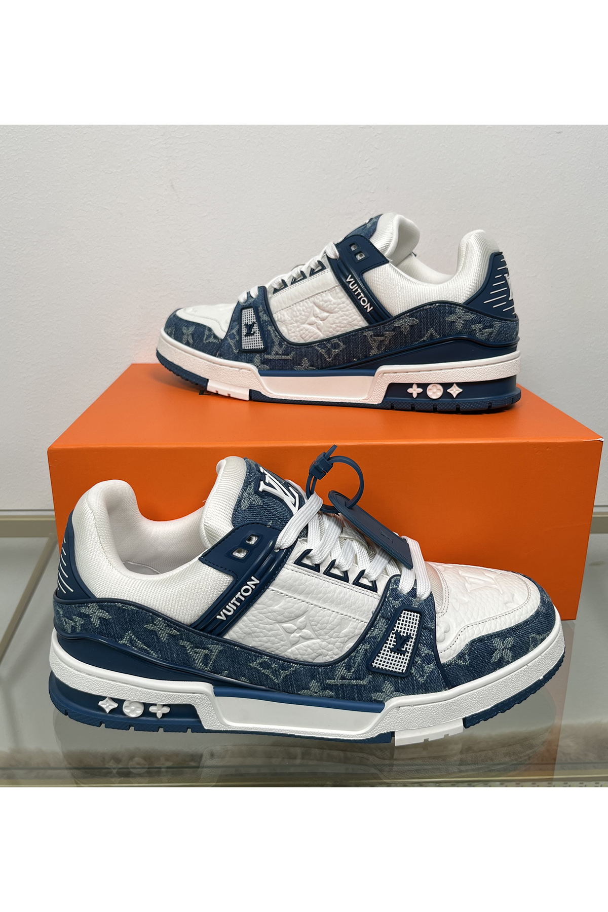 Louis Vuitton, Trainer, Women's Sneaker, Blue - Afbeelding 7