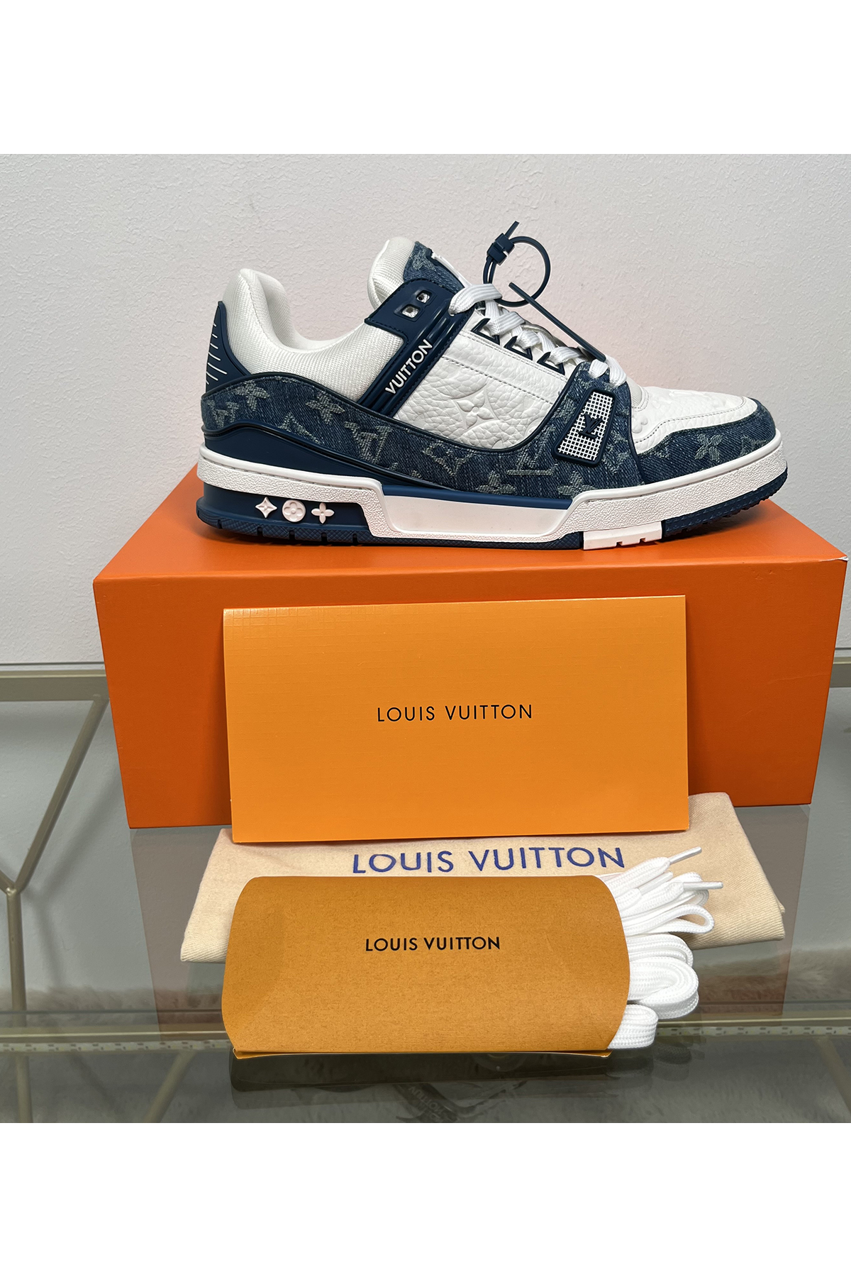 Louis Vuitton, Trainer, Women's Sneaker, Blue - Afbeelding 8