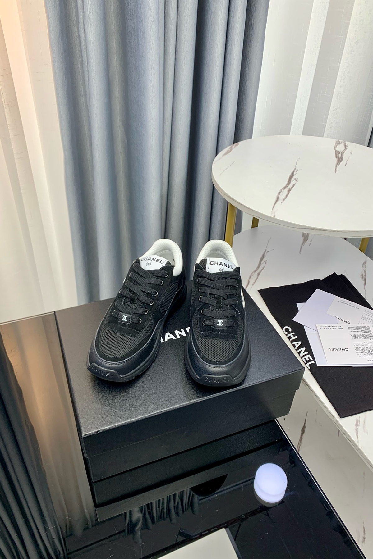 Chanel, Women's Sneaker, Black - Afbeelding 9
