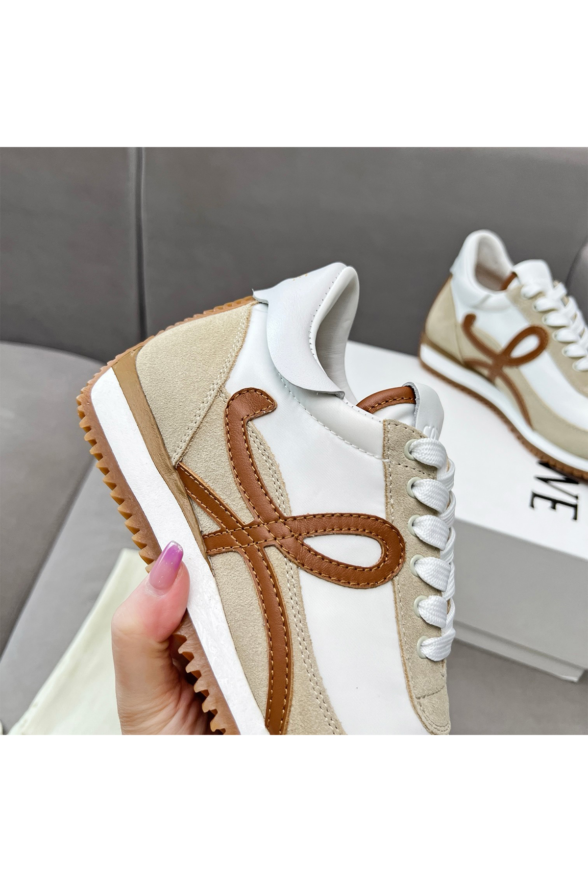 Loewe, Women's Sneaker, Beige - Afbeelding 5