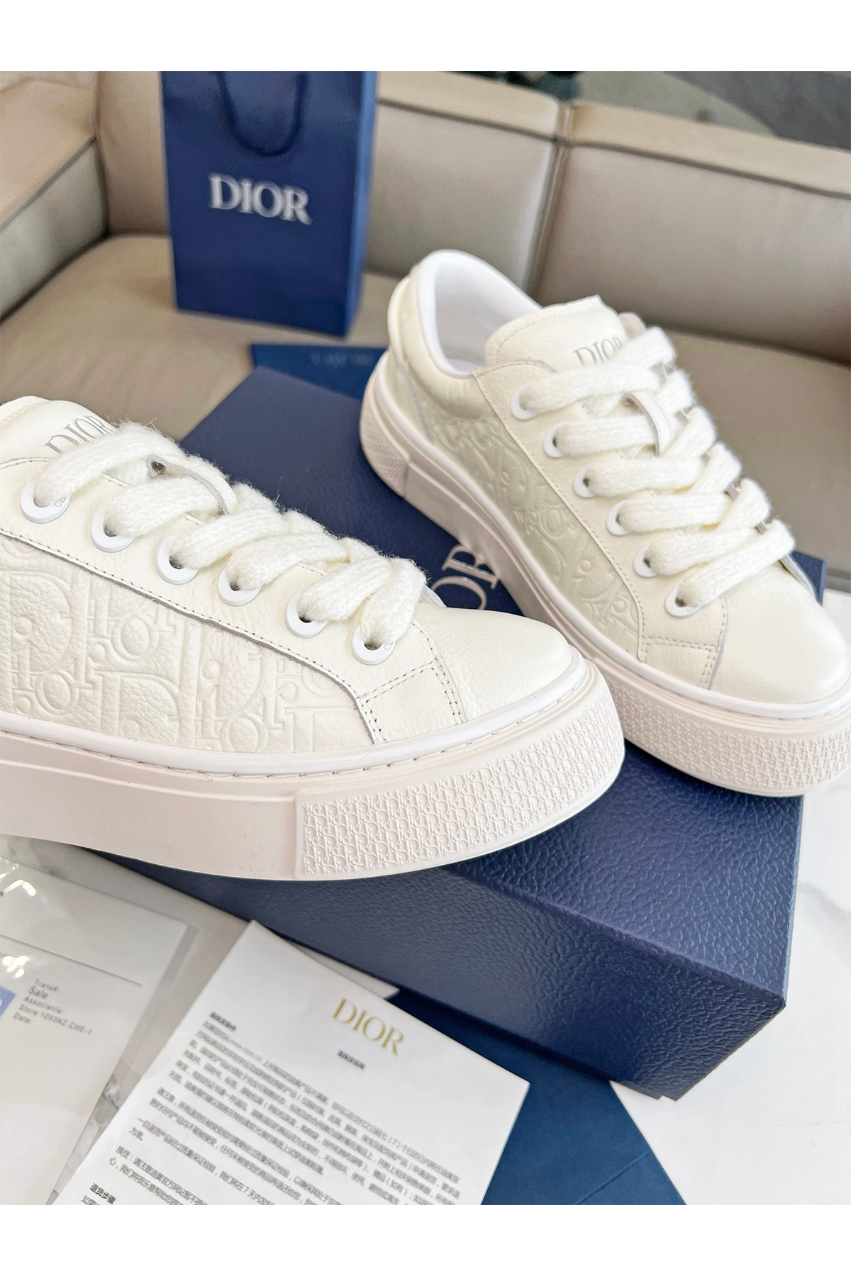 Christian Dior, B33, Women's Sneaker, White - Afbeelding 5