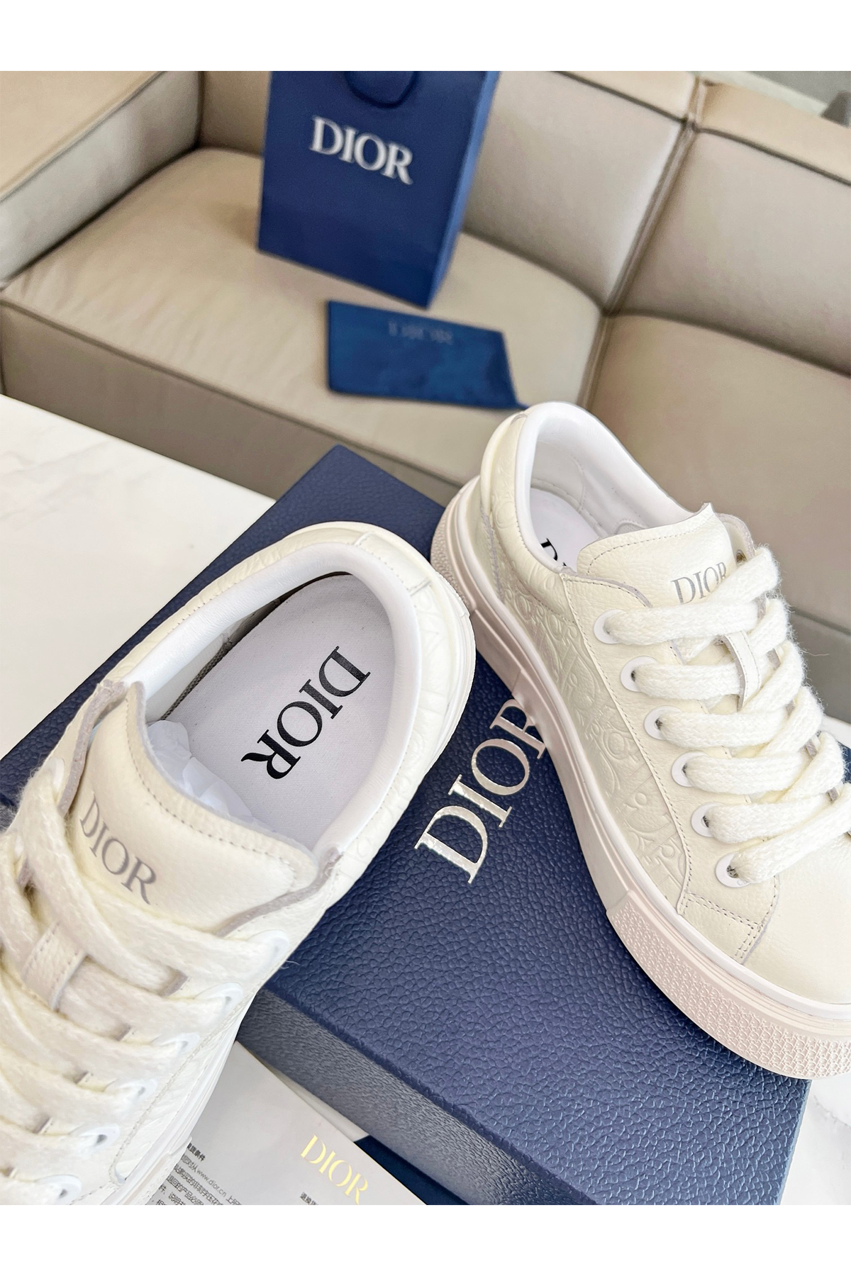 Christian Dior, B33, Women's Sneaker, White - Afbeelding 6