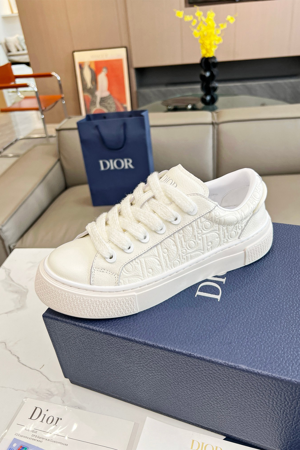 Christian Dior, B33, Women's Sneaker, White - Afbeelding 7