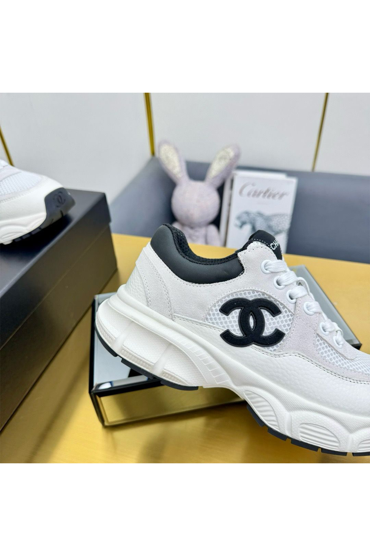 Chanel, Women's Sneaker, White - Afbeelding 6