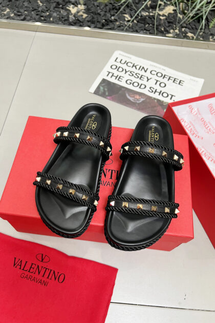 Valentino, Women's Slipper, Black