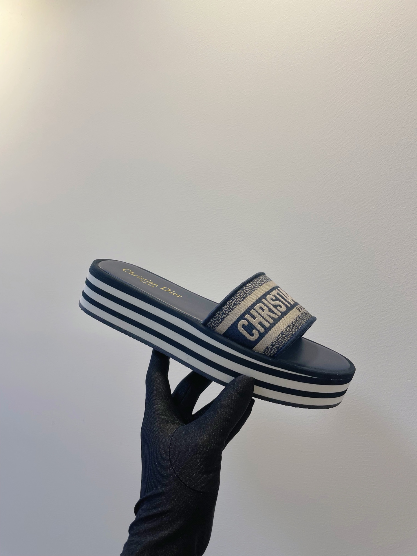 Christian Dior, Women's Slipper, Navy - Afbeelding 9