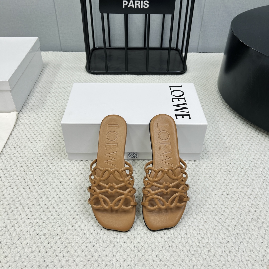 Loewe, Women's Slipper, Brown - Afbeelding 4