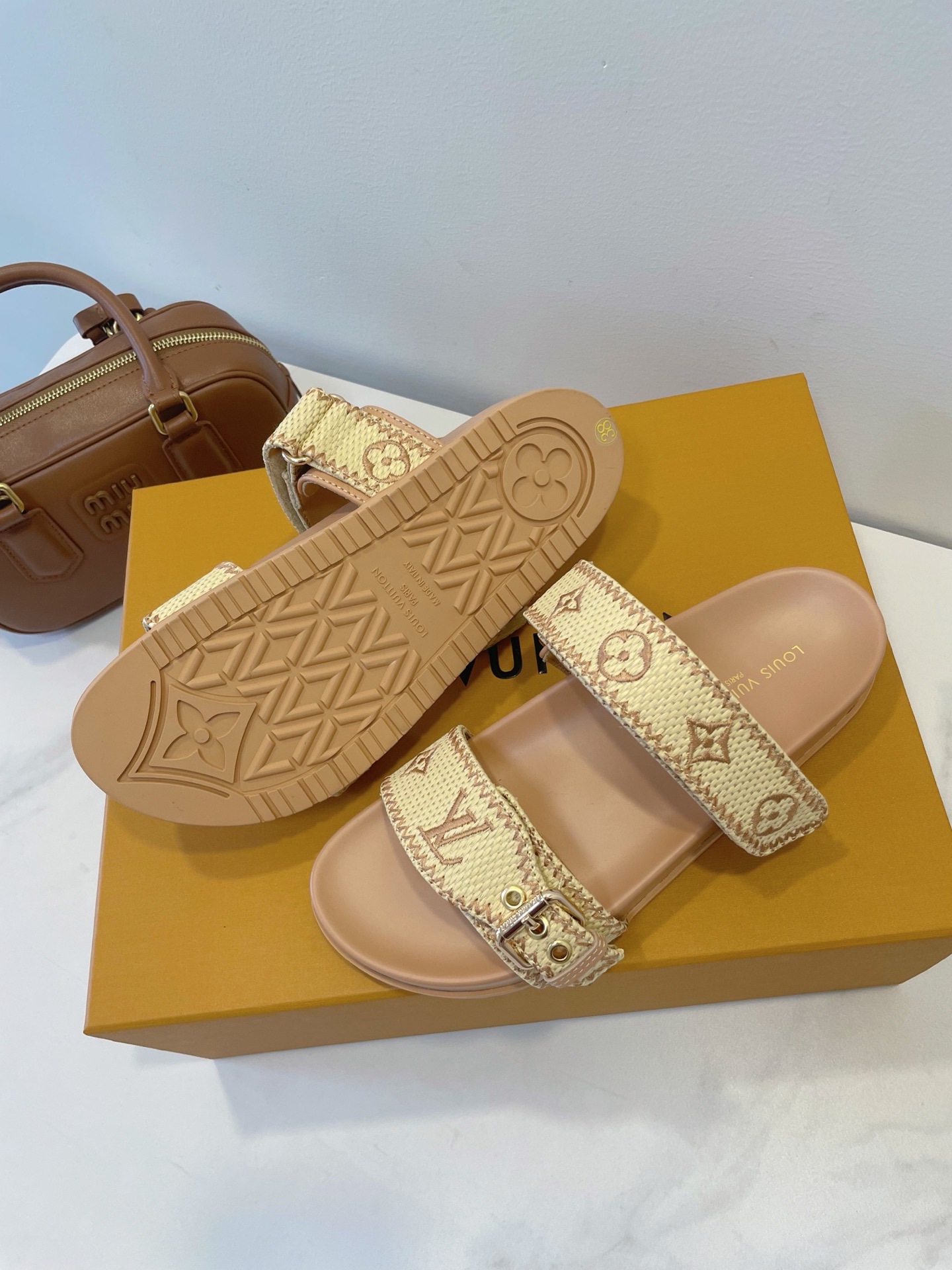 Louis Vuitton, Women's Slipper, Camel - Afbeelding 5
