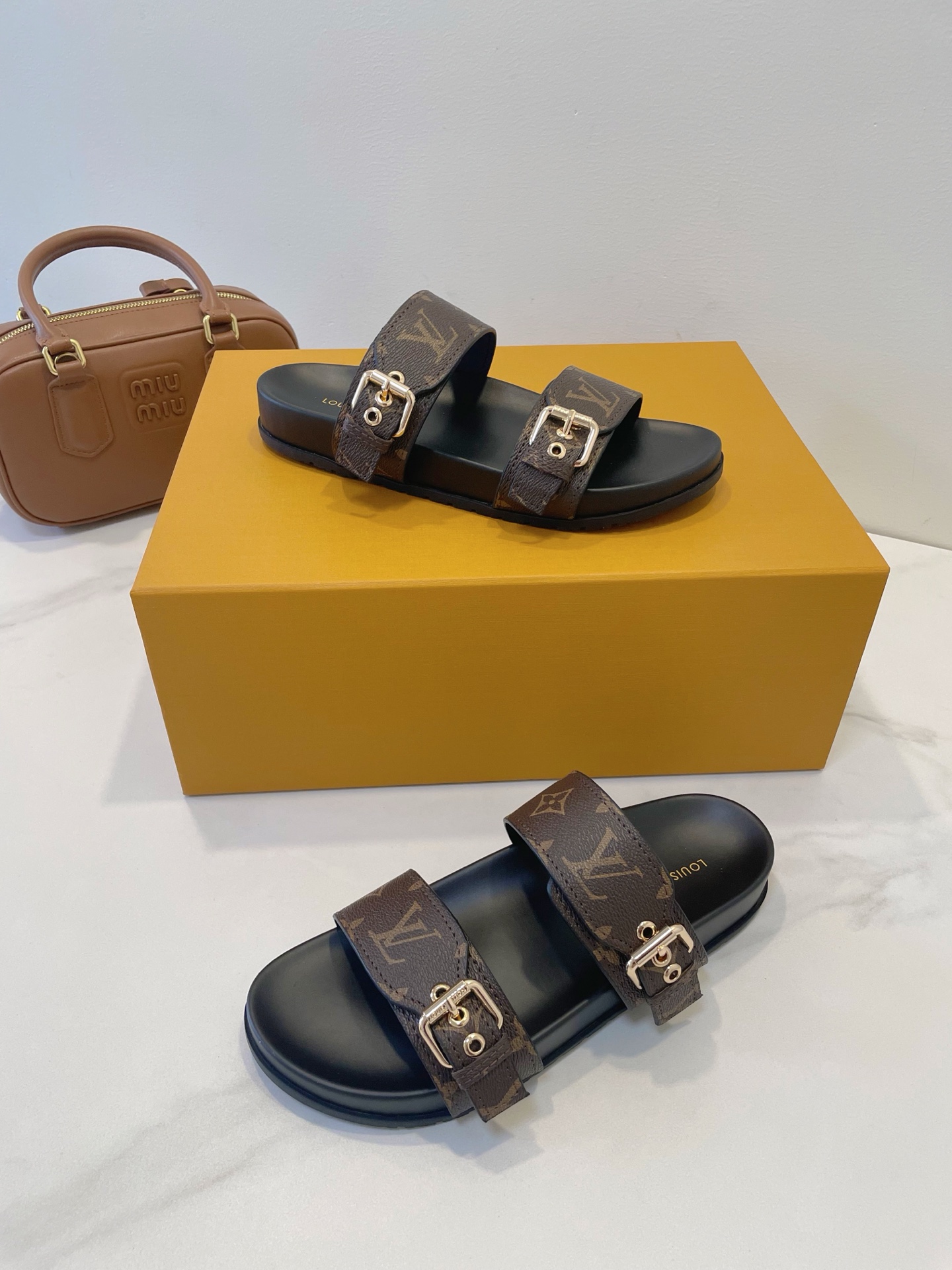 Louis Vuitton, Women's Slipper, Brown - Afbeelding 6