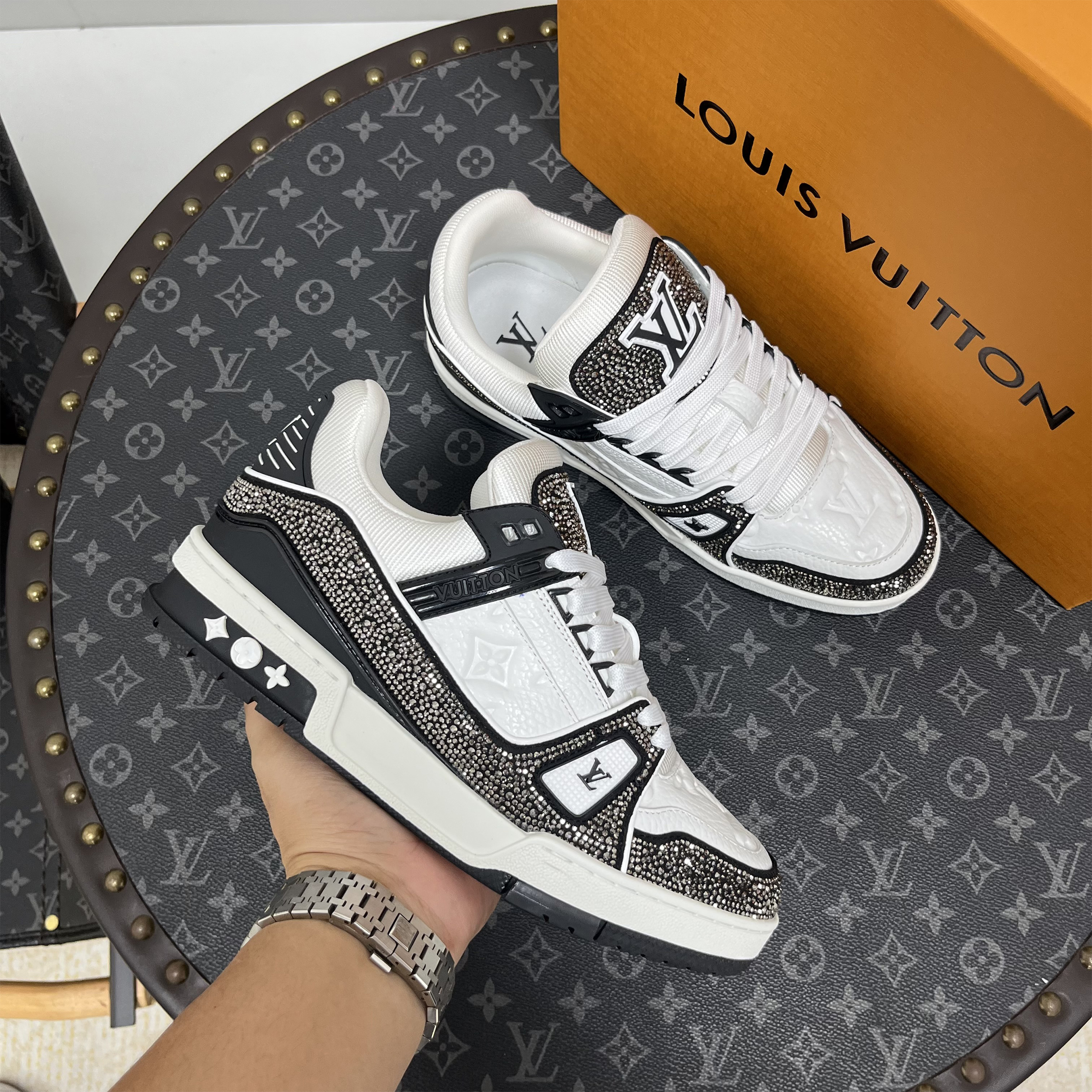 Louis Vuitton, Trainer, Women's Sneaker, Black - Afbeelding 4