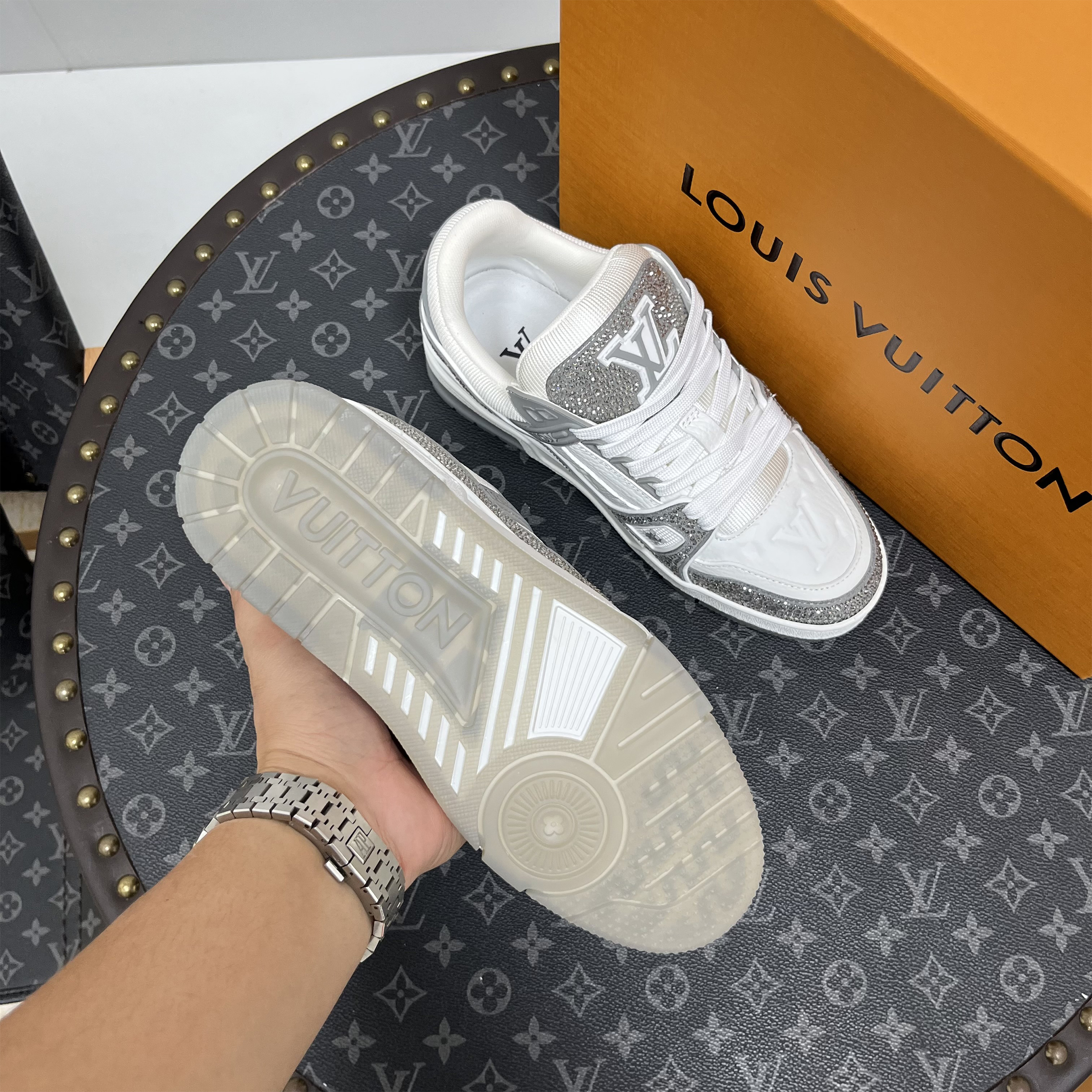 Louis Vuitton, Trainer, Women's Sneaker, Grey - Afbeelding 5