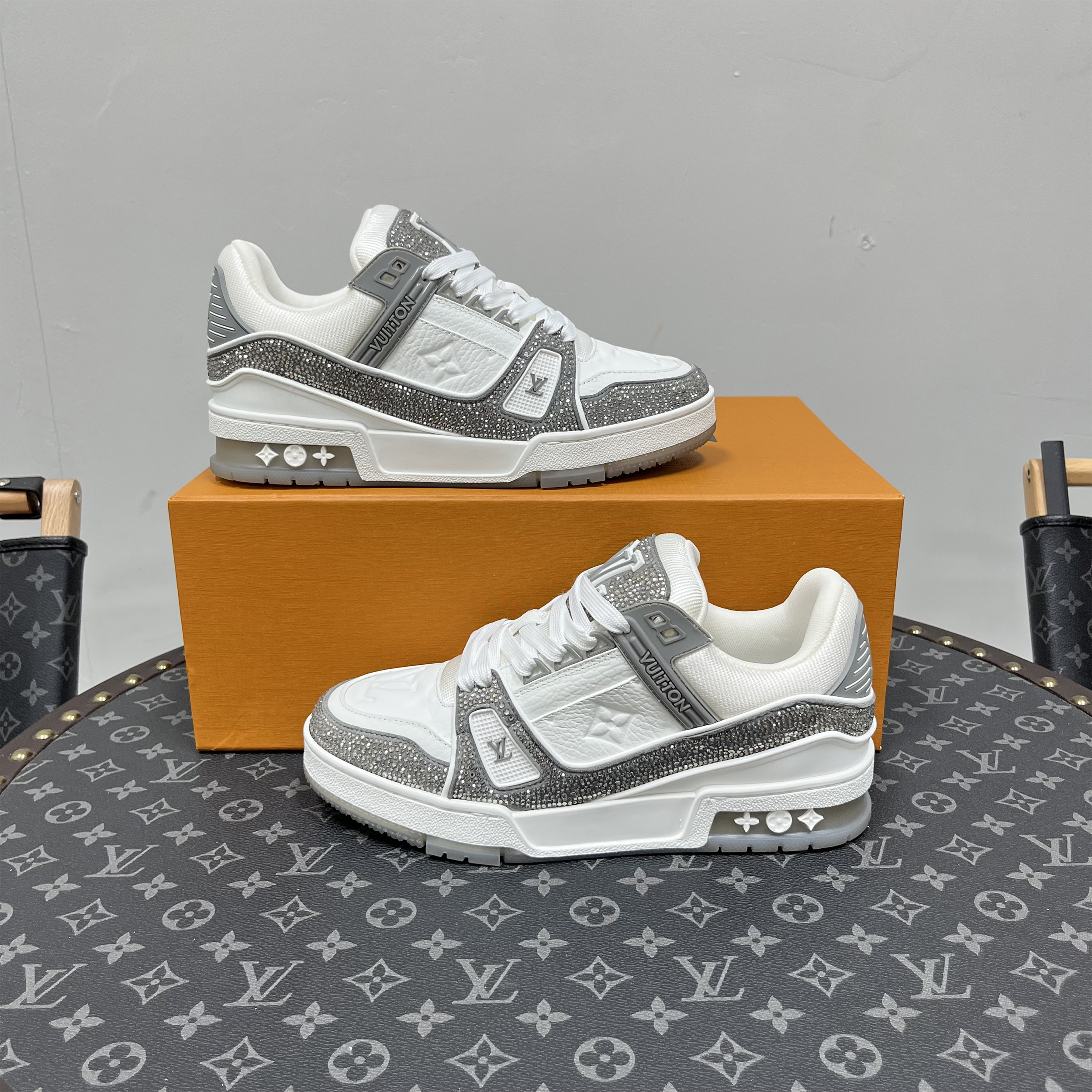 Louis Vuitton, Trainer, Women's Sneaker, Grey - Afbeelding 7