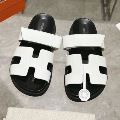 Hermes, Chypre, Women's Sandal, White
