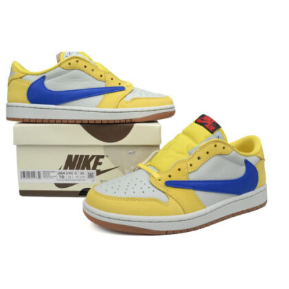 Nike, Travis Scott x Air Jordan, Women's Sneaker, Yellow