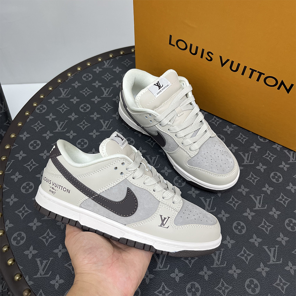 Louis Vuitton x Nike, Air Force, Women's Sneaker, Grey - Afbeelding 4