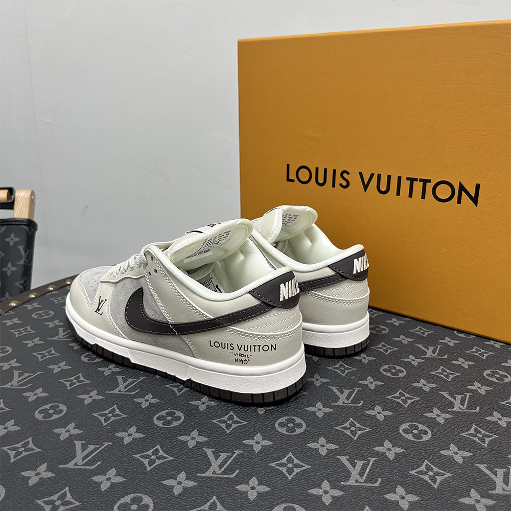 Louis Vuitton x Nike, Air Force, Women's Sneaker, Grey - Afbeelding 6