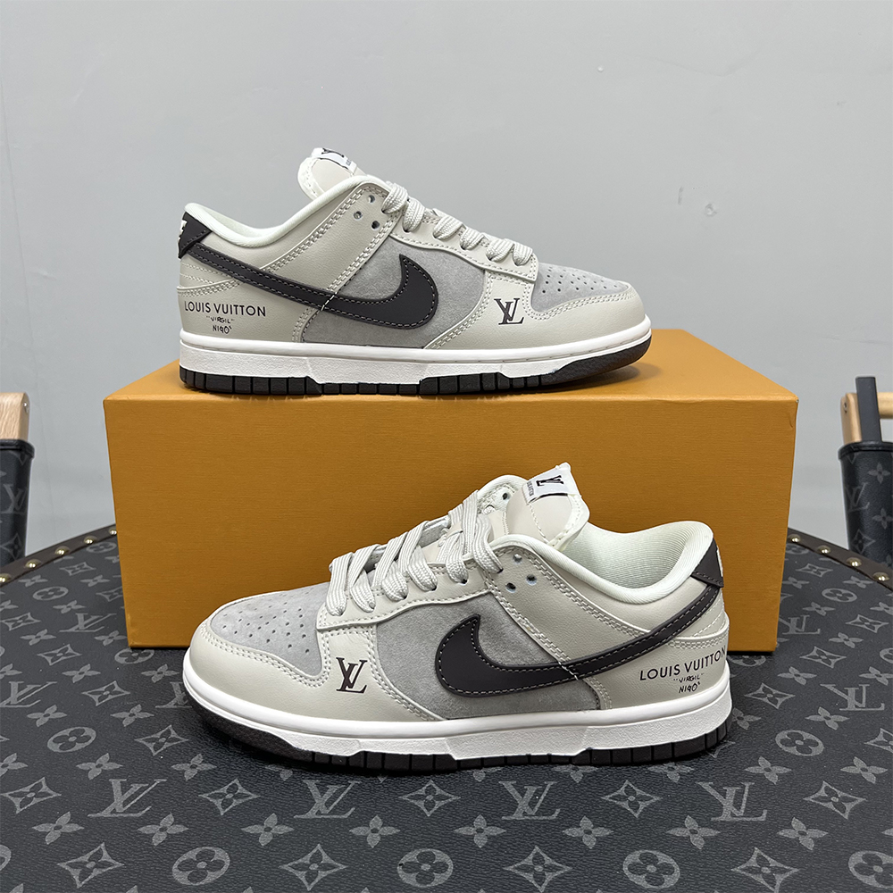 Louis Vuitton x Nike, Air Force, Women's Sneaker, Grey - Afbeelding 7