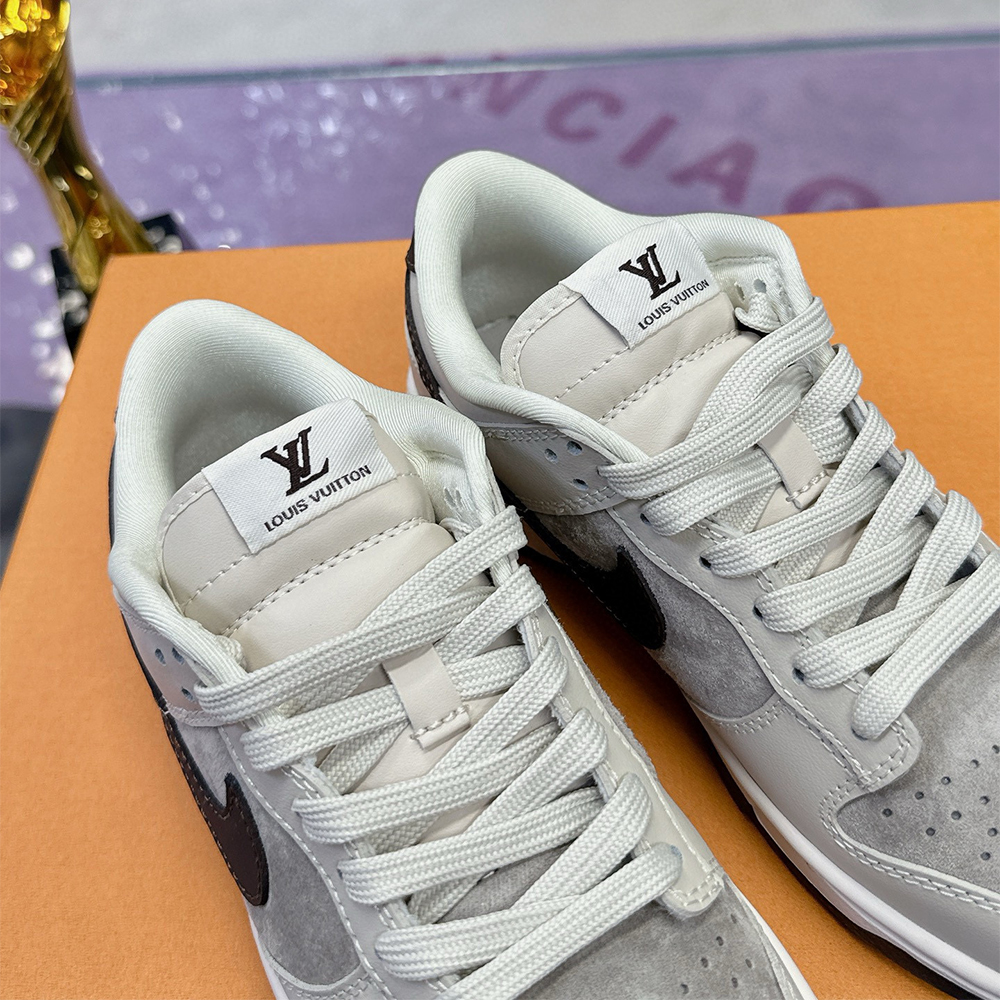 Louis Vuitton x Nike, Air Force, Women's Sneaker, Grey - Afbeelding 8