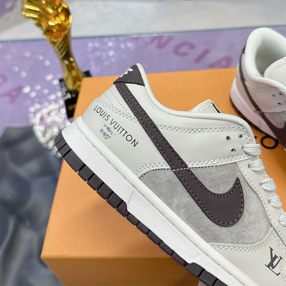Louis Vuitton x Nike, Air Force, Women's Sneaker, Grey - Afbeelding 9