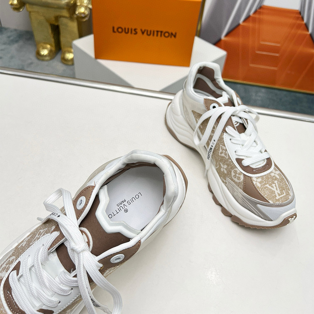 Louis Vuitton, Run 55, Women's Sneaker, Beige - Afbeelding 8