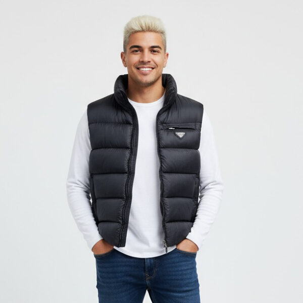 Prada, Re-Nylon, Men's Vest, Black