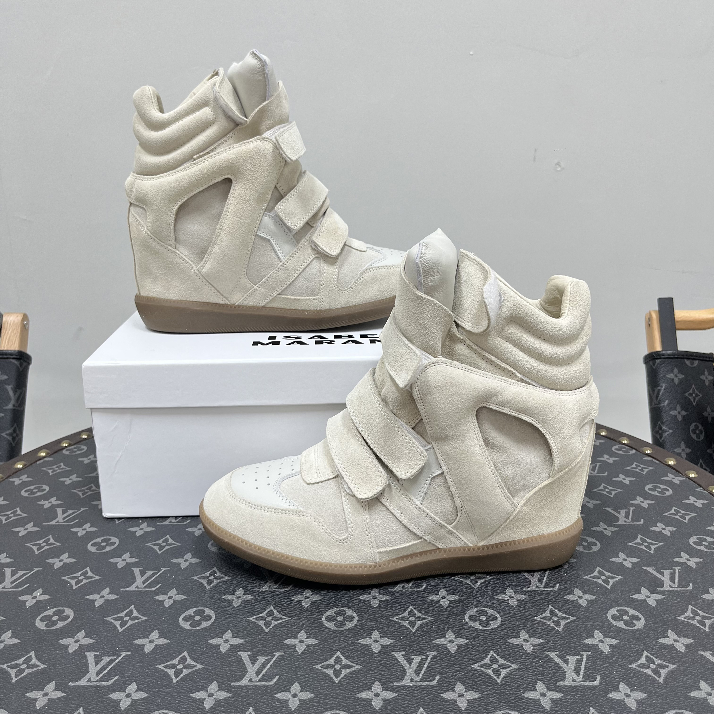 Isabel Marant, Bekett, Women's Sneaker, Beige - Afbeelding 5