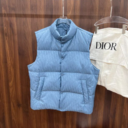 Christian Dior, Oblique, Men's Vest, Blue (122764)