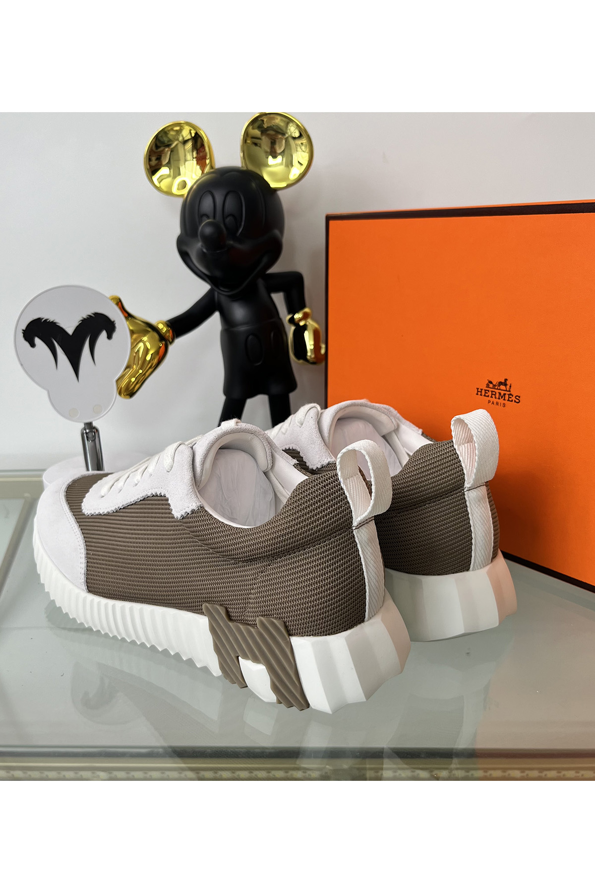 Hermes, Bouncing, Women's Sneaker, Brown - Afbeelding 8