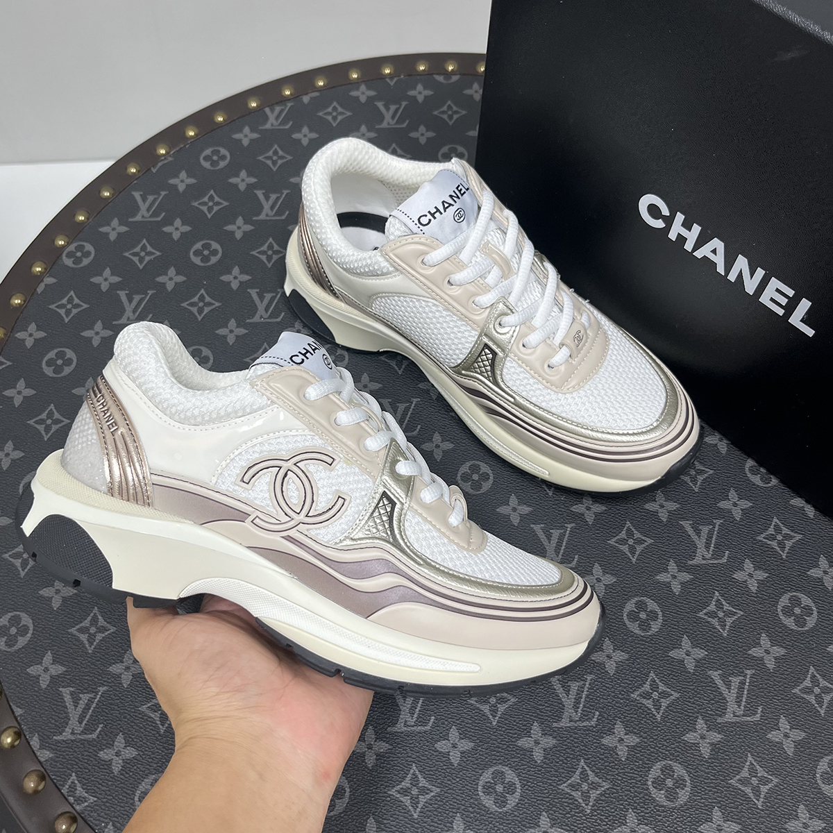 Chanel, Women, Shoes, Beige - Afbeelding 5
