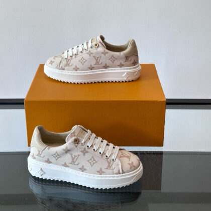 Louis Vuitton, Time Out, Women's Sneaker, Beige
